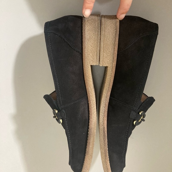 PAUL GREEN Woman’s Black Suede Loafers with Chain Detail EUR 40 - Picture 3 of 9